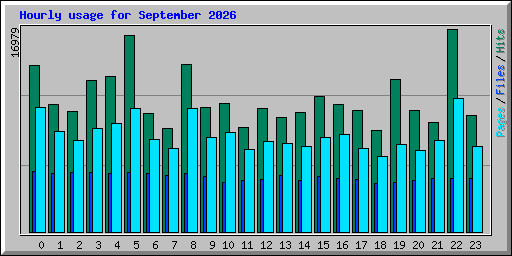 Hourly usage for September 2026